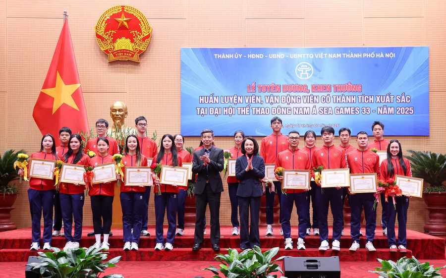 Hà Nội khen thưởng VĐV, HLV đạt thành tích cao tại SEA Games 33