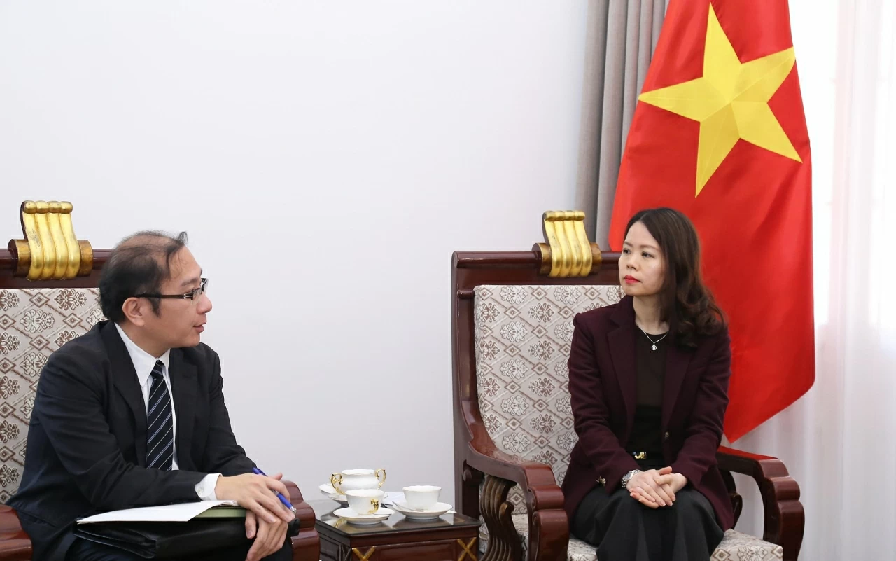 Thứ trưởng Nguyễn Minh Hằng nhấn mạnh Việt Nam coi trọng vai trò của APEC, đánh giá cao đóng góp của Nhật Bản và ủng hộ nước này đăng cai Năm APEC 2031. (Ảnh: Thành Long)