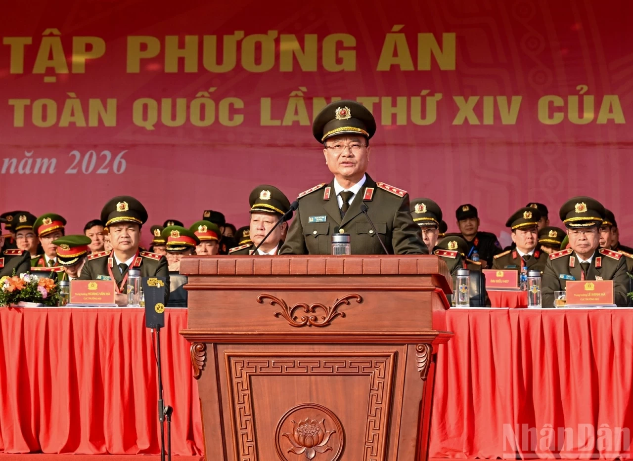 Triển khai thế trận an ninh, đáp ứng yêu cầu bảo vệ tuyệt đối an ninh, an toàn Đại hội XIV