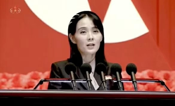 Kim Yo-jong, Phó Giám đốc Đảng Lao động Triều Tiên. /Đài Truyền hình Trung ương Triều Tiên. (Nguồn: Chosun Daily) Kim Yo-jong, Phó Giám đốc Đảng Lao động Triều Tiên. /Đài Truyền hình Trung ương Triều Tiên. (Nguồn: Chosun Daily)