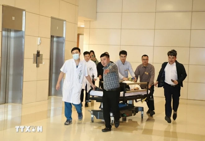 Diễn tập công tác y tế Đại hội đại biểu toàn quốc lần thứ XIV của Đảng