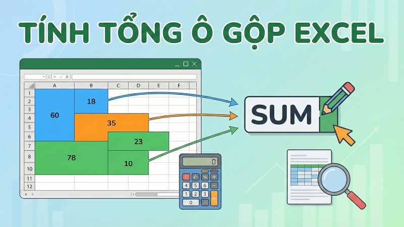 Hướng dẫn cách tính tổng các ô gộp trong Excel mà không bị lỗi. Hướng dẫn cách tính tổng các ô gộp trong Excel mà không bị lỗi.