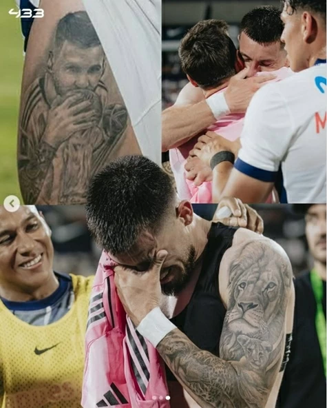 Được áo Messi, tiền đạo người Argentina khóc rưng rức