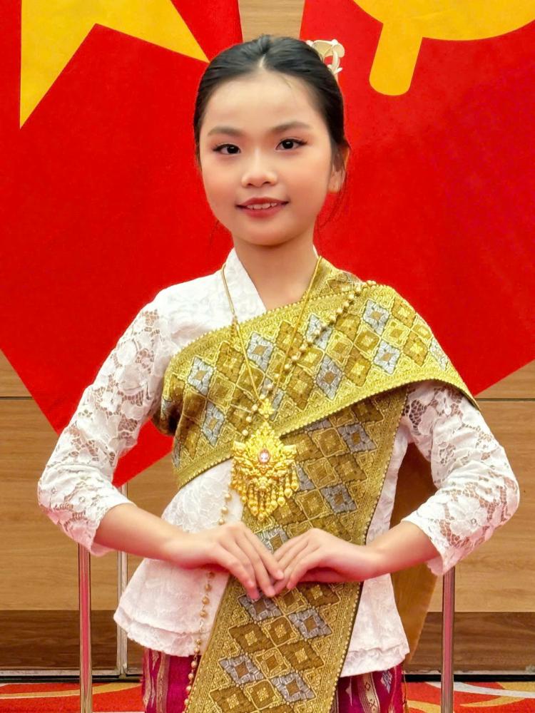 Hoa hậu nhí Lê Ngọc Minh Giang vinh dự tham gia chương trình Nghệ thuật đón tiếp Tổng Bí thư, Chủ tịch nước Lào tại Việt Nam - Thế Giới Giải Trí