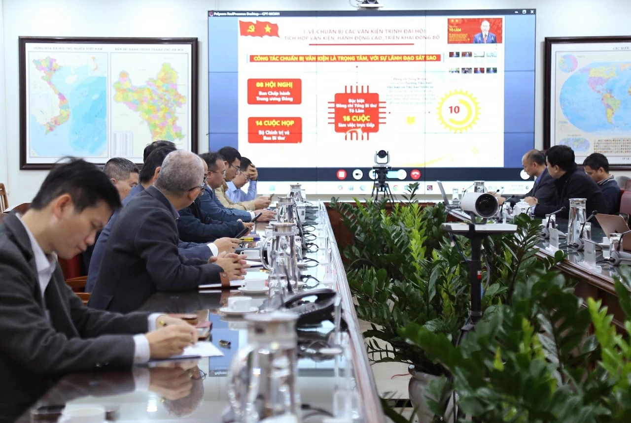 Thông báo nhanh kết quả Đại hội XIV tại Hội nghị Báo cáo viên Trung ương toàn quốc