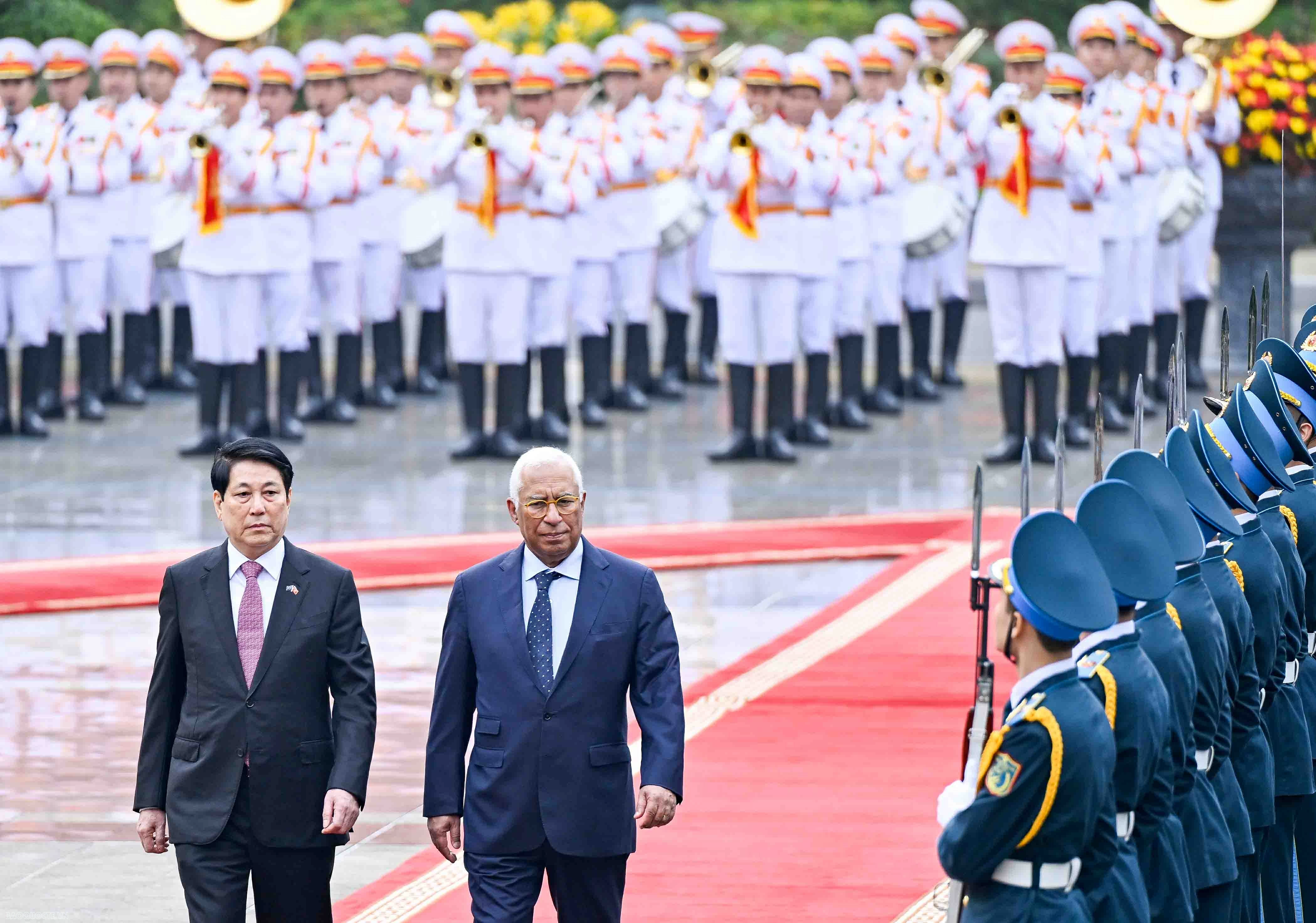 Chủ tịch nước Lương Cường chủ trì lễ đón chính thức Chủ tịch Hội đồng châu Âu