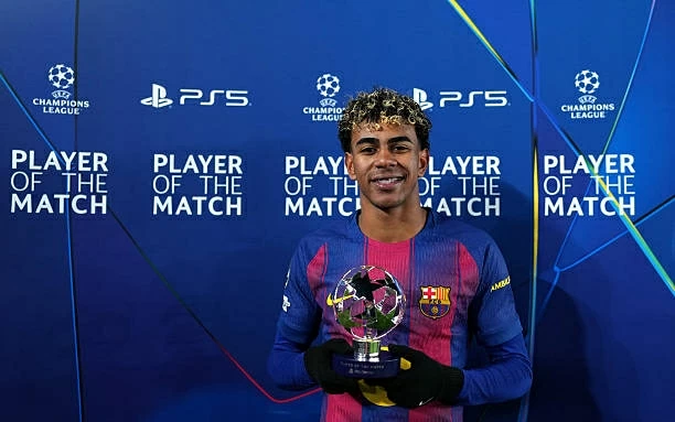 Lamine Yamal dẫn đầu top sao teen ghi bàn và kiến tạo tại Champions League