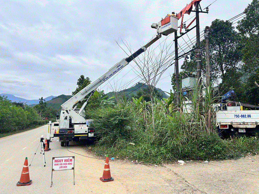 Lịch cúp điện Thành phố Huế hôm nay ngày 3/2/2026