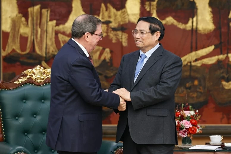 Thủ tướng Phạm Minh Chính tiếp Đặc phái viên Đảng, Nhà nước Cuba - Ảnh: VGP/Nhật Bắc Thủ tướng Phạm Minh Chính tiếp Đặc phái viên Đảng, Nhà nước Cuba - Ảnh: VGP/Nhật Bắc
