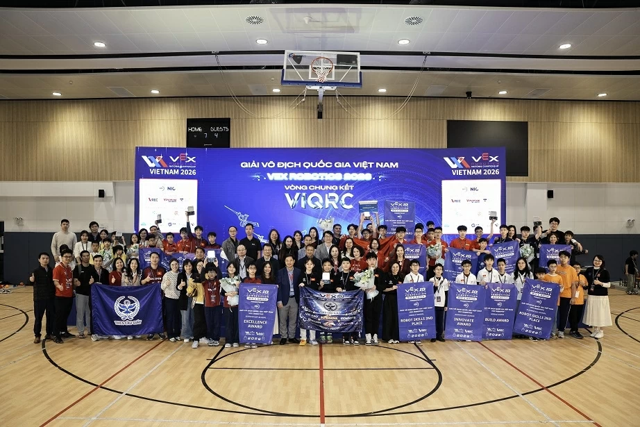 14 đội tuyển Việt Nam sẽ tham dự Giải vô địch thế giới VEX Robotics World Championship 2026 tại Mỹ