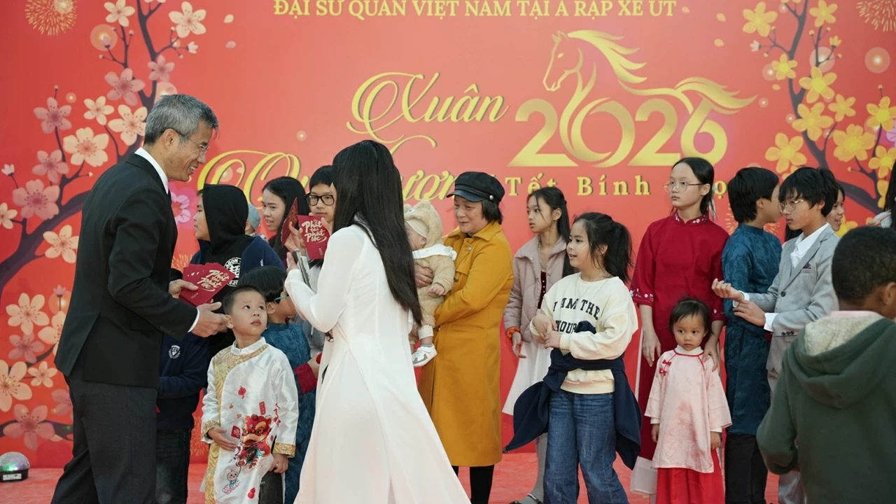Tưng bừng chương trình Xuân Quê hương Tết Bính Ngọ 2026 tại Saudi Arabia