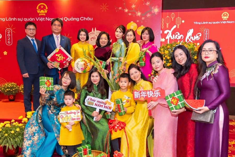 Long trọng kỷ niệm 76 năm quan hệ ngoại giao Việt Nam-Trung Quốc và Xuân Quê hương 2026 tại Quảng Châu