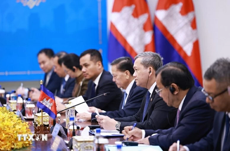 Thủ tướng Chính phủ Phạm Minh Chính hội kiến Thủ tướng Campuchia Hun Manet Thủ tướng Chính phủ Phạm Minh Chính hội kiến Thủ tướng Campuchia Hun Manet