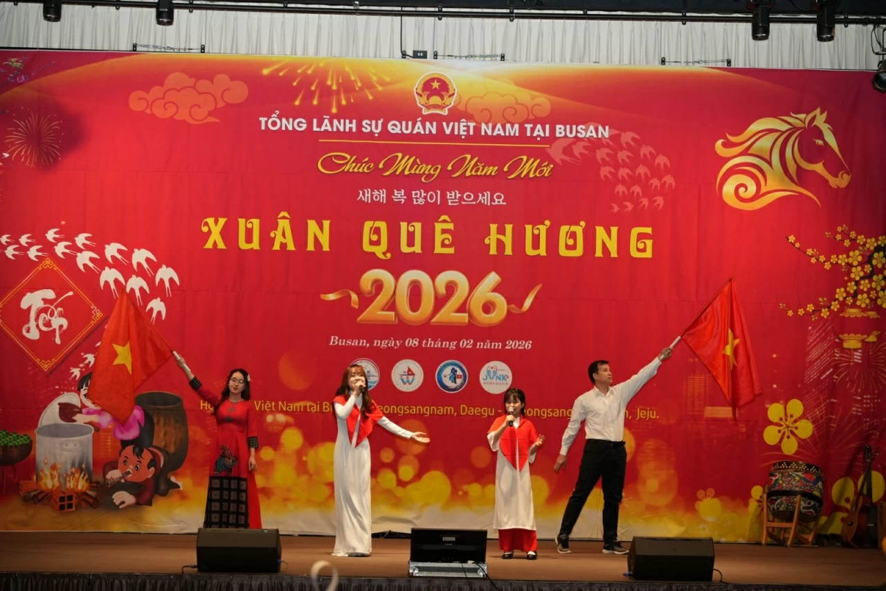 Dấu ấn Xuân Quê hương 2026: Tết sum vầy lần đầu tiên tại thành phố cảng Busan