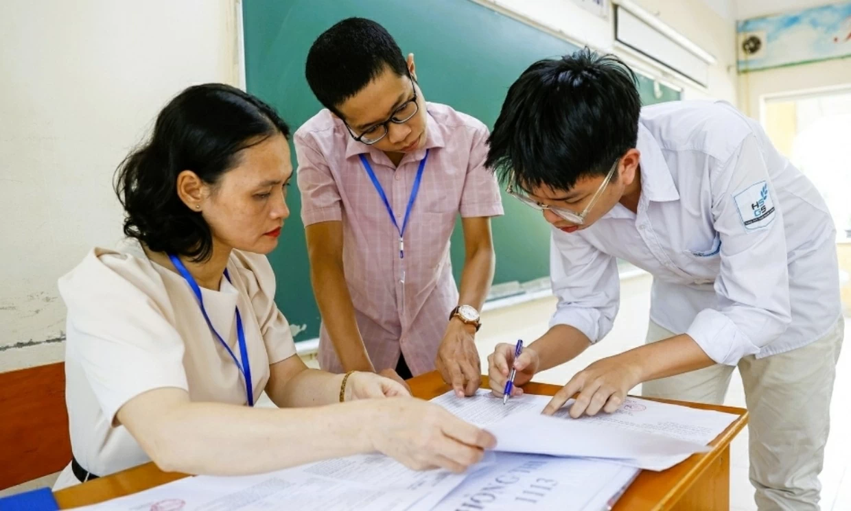 Thí sinh dự thi tốt nghiệp THPT năm 2025. (Ảnh: Phạm Hải)