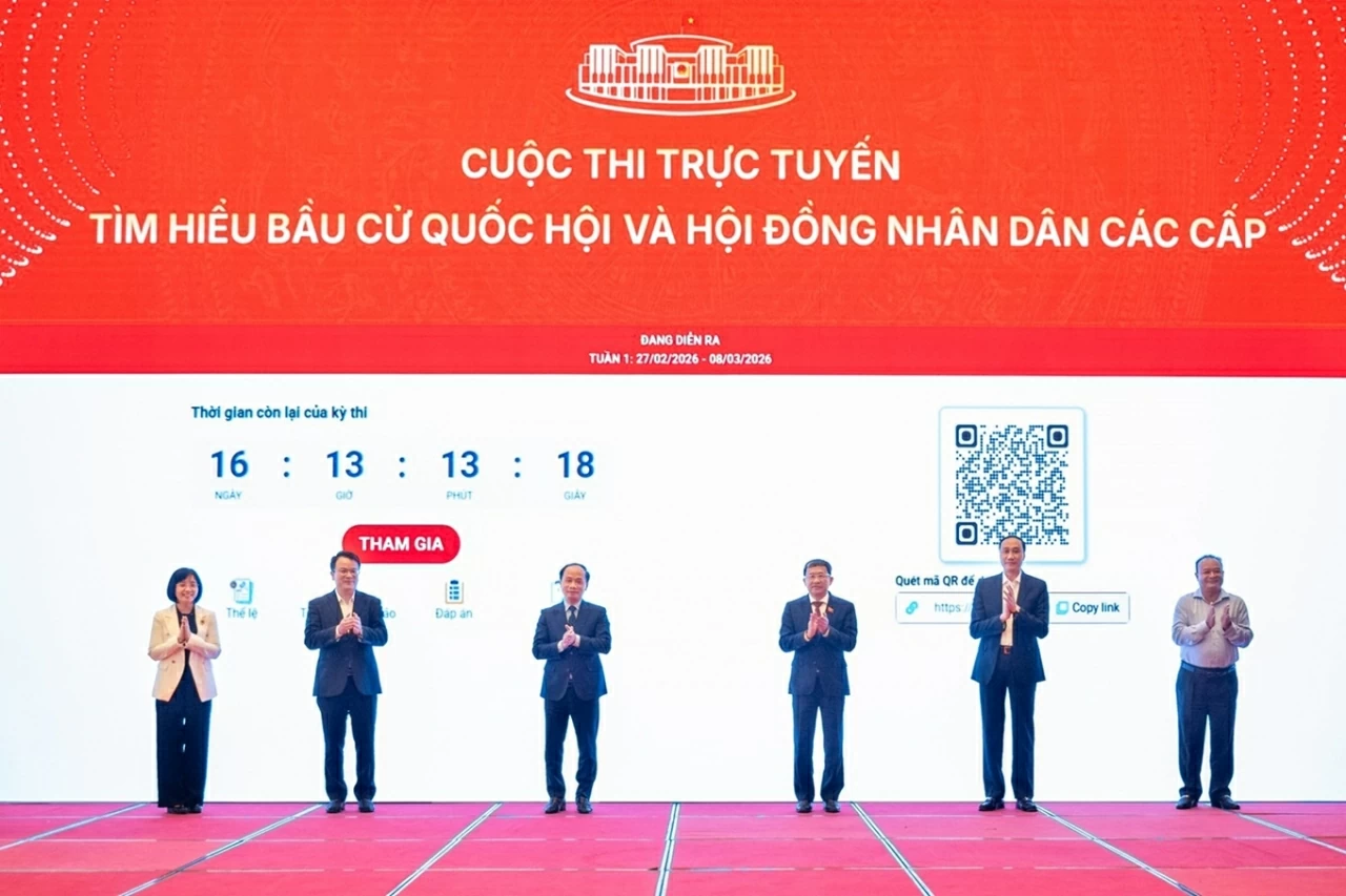 Phát động Cuộc thi trực tuyến tìm hiểu về cuộc bầu cử đại biểu Quốc hội khóa XVI và đại biểu HĐND các cấp nhiệm kỳ 2026-2031