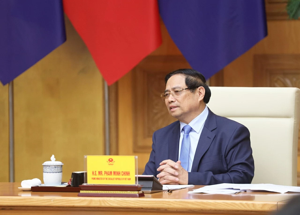 Thủ tướng Chính phủ Phạm Minh Chính phát biểu tại buổi gặp mặt. (Ảnh: Thành Long) Thủ tướng Chính phủ Phạm Minh Chính phát biểu tại buổi gặp mặt. (Ảnh: Thành Long)