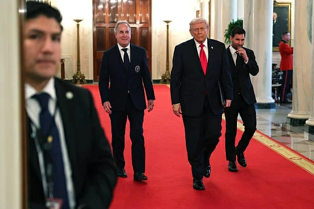Thăm Nhà Trắng, Messi lần đầu gặp Tổng thống Trump