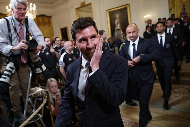 Thăm Nhà Trắng, Messi lần đầu gặp Tổng thống Trump