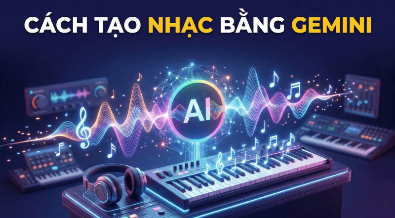 Cách sáng tác nhạc trong vài giây với Gemini AI đơn giản.