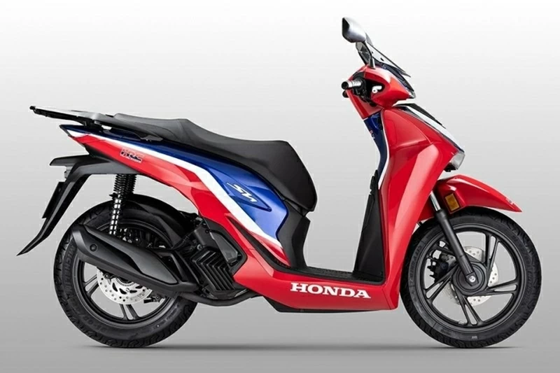 Honda SH150i Special Edition HRC gây ấn tượng ngay từ cái nhìn đầu tiên nhờ diện mạo mang đậm dấu ấn đường đua.