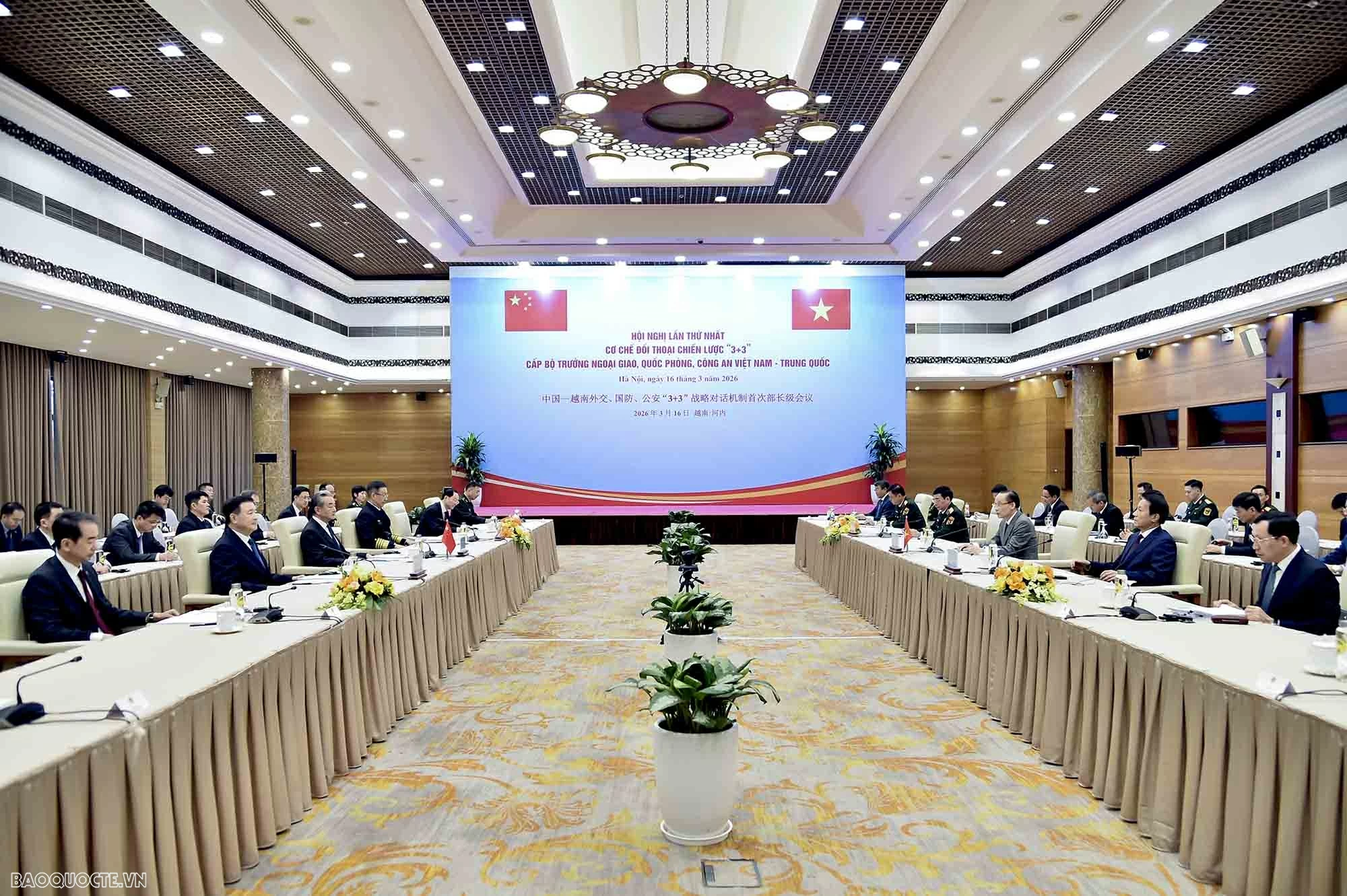 Hội nghị lần thứ nhất cơ chế đối thoại chiến lược '3+3' cấp Bộ trưởng Việt Nam-Trung Quốc