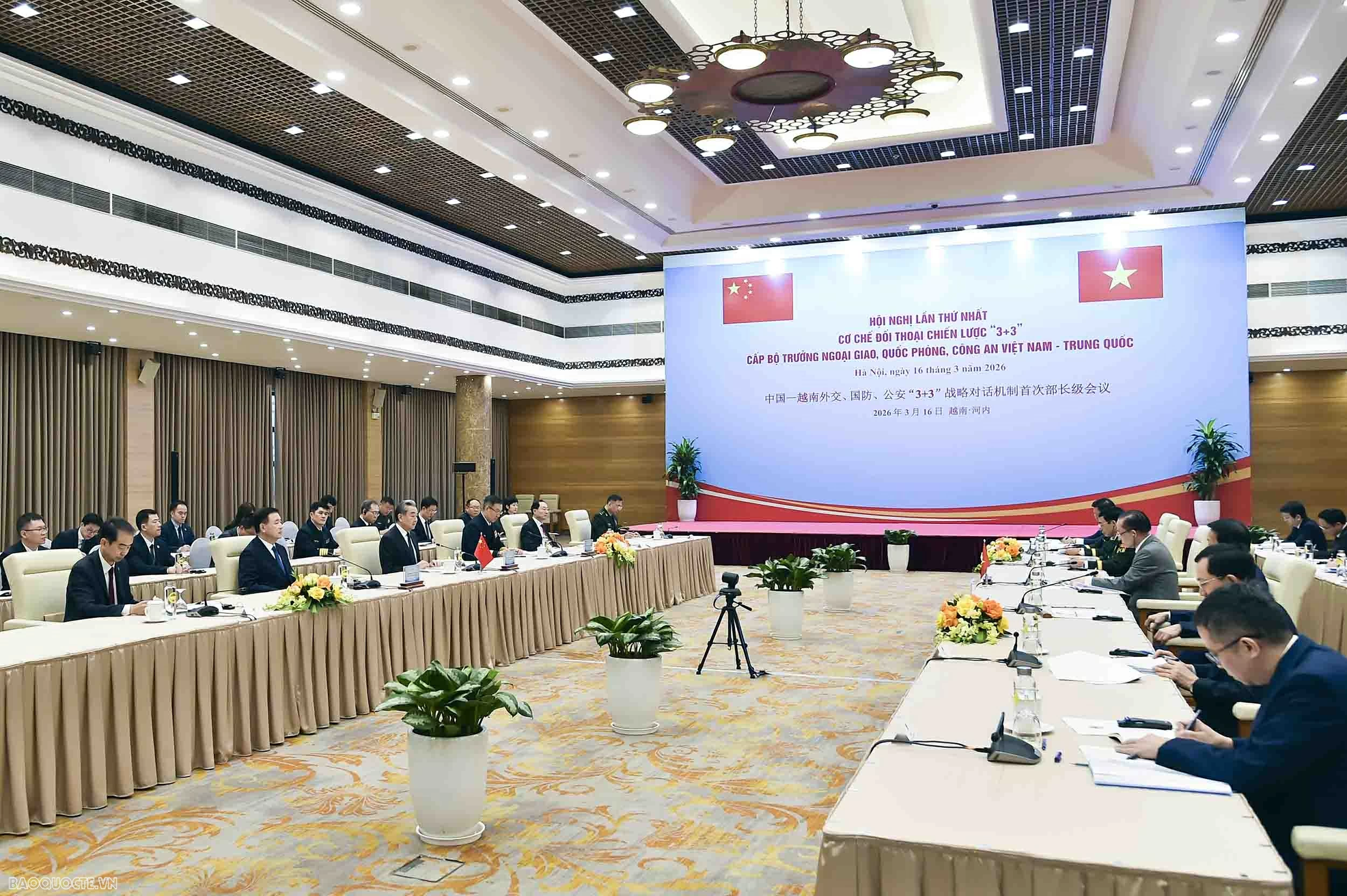 Hội nghị lần thứ nhất cơ chế đối thoại chiến lược '3+3' cấp Bộ trưởng Việt Nam-Trung Quốc