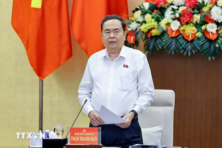 Chủ tịch Quốc hội Trần Thanh Mẫn phát biểu. Chủ tịch Quốc hội Trần Thanh Mẫn phát biểu.
