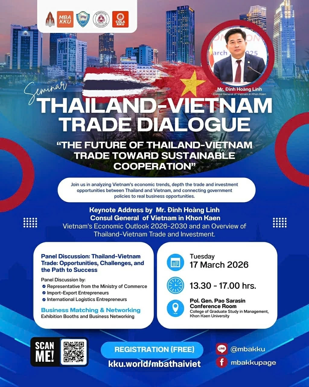 Tổng Lãnh sự Việt Nam tại Thái Lan phát biểu tại đối thoại Hướng tới tương lai hợp tác thương mại bền vững Việt Nam-Thái Lan Tổng Lãnh sự Việt Nam tại Thái Lan phát biểu tại đối thoại Hướng tới tương lai hợp tác thương mại bền vững Việt Nam-Thái Lan