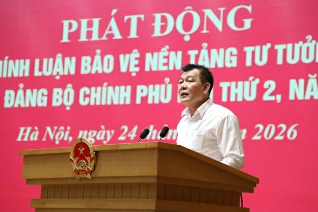 Đồng chí Nguyễn Đức Phong, Phó Bí thư Đảng ủy Chính phủ, Thành viên Ban Chỉ đạo 35 Trung ương đã chính thức phát động Đảng bộ Chính phủ phát động Cuộc thi chính luận bảo vệ nền tảng tư tưởng của Đảng, quán triệt Chương trình hành động thực hiện Nghị quyết Đại hội XIV