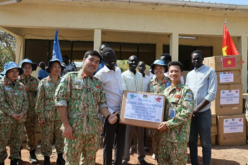 Bệnh viện dã chiến Việt Nam sôi nổi các hoạt động chào mừng 95 năm ngày thành lập Đoàn TNCS Hồ Chí Minh