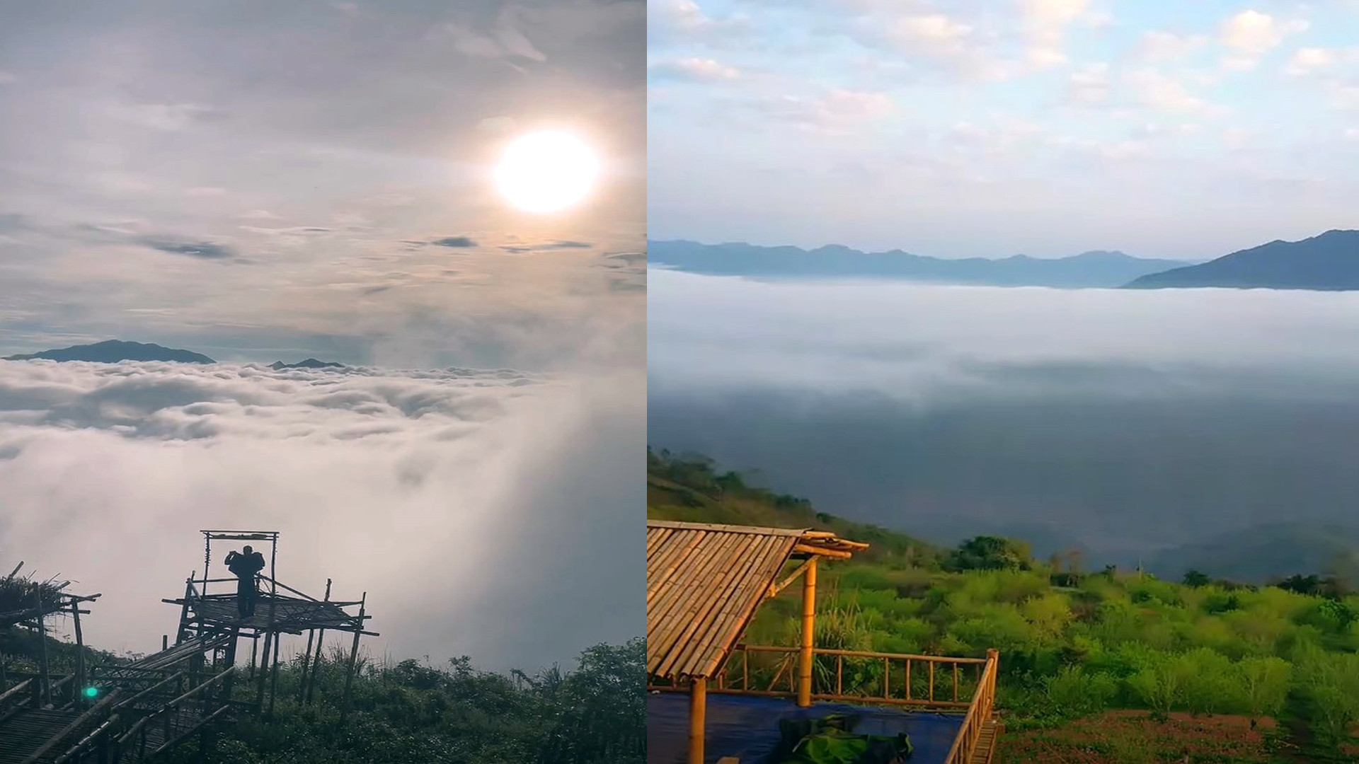 Điểm săn mây hoang sơ gây sốt ở ‘đỉnh trời’ Pha Đén xứ Thanh