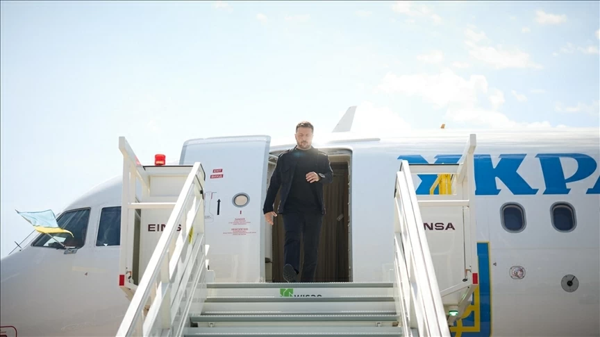 Tổng thống Ukraine Volodymyr Zelenskyy có chuyến thăm bất ngờ tới Jordan. (Nguồn: Anadolu)