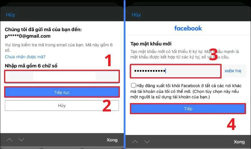 Kiểm tra email hoặc tin nhắn, nhập mã xác nhận 6 số. Kiểm tra email hoặc tin nhắn, nhập mã xác nhận 6 số.