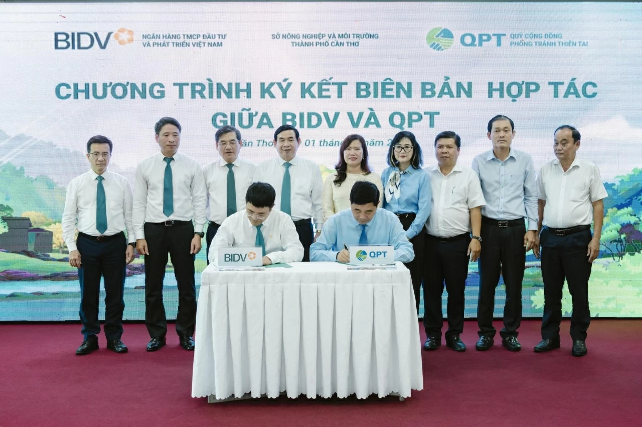 BIDV và Quỹ Cộng đồng phòng tránh thiên tai hợp tác trồng 240.000 cây xanh tại Đồng bằng sông Cửu Long