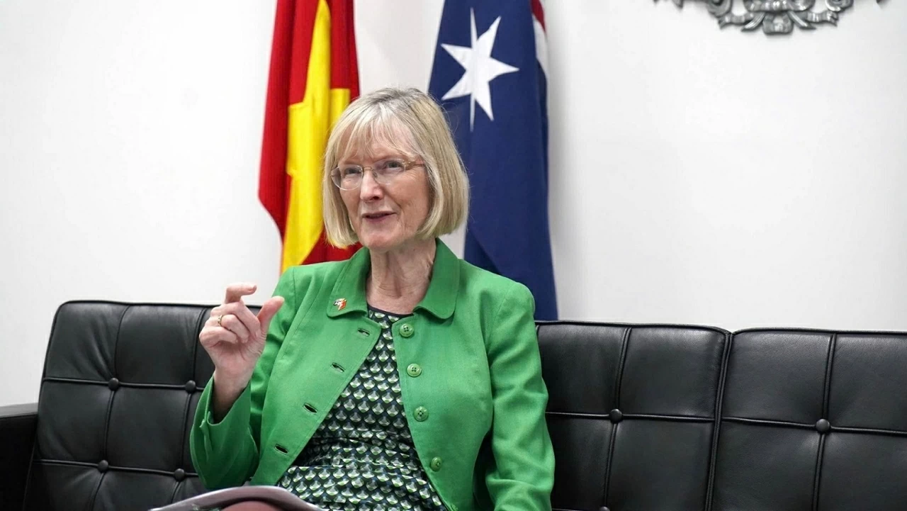 Đại sứ Australia tại Việt Nam Gillian Bird. (Nguồn: Đại sứ quán Australia tại Việt Nam) Đại sứ Australia tại Việt Nam Gillian Bird. (Nguồn: Đại sứ quán Australia tại Việt Nam)