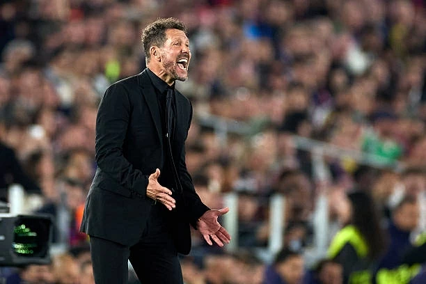 HLV Simeone lần đầu tiên thắng Barca tại sân Camp Nou. (Nguồn: Getty Images)
