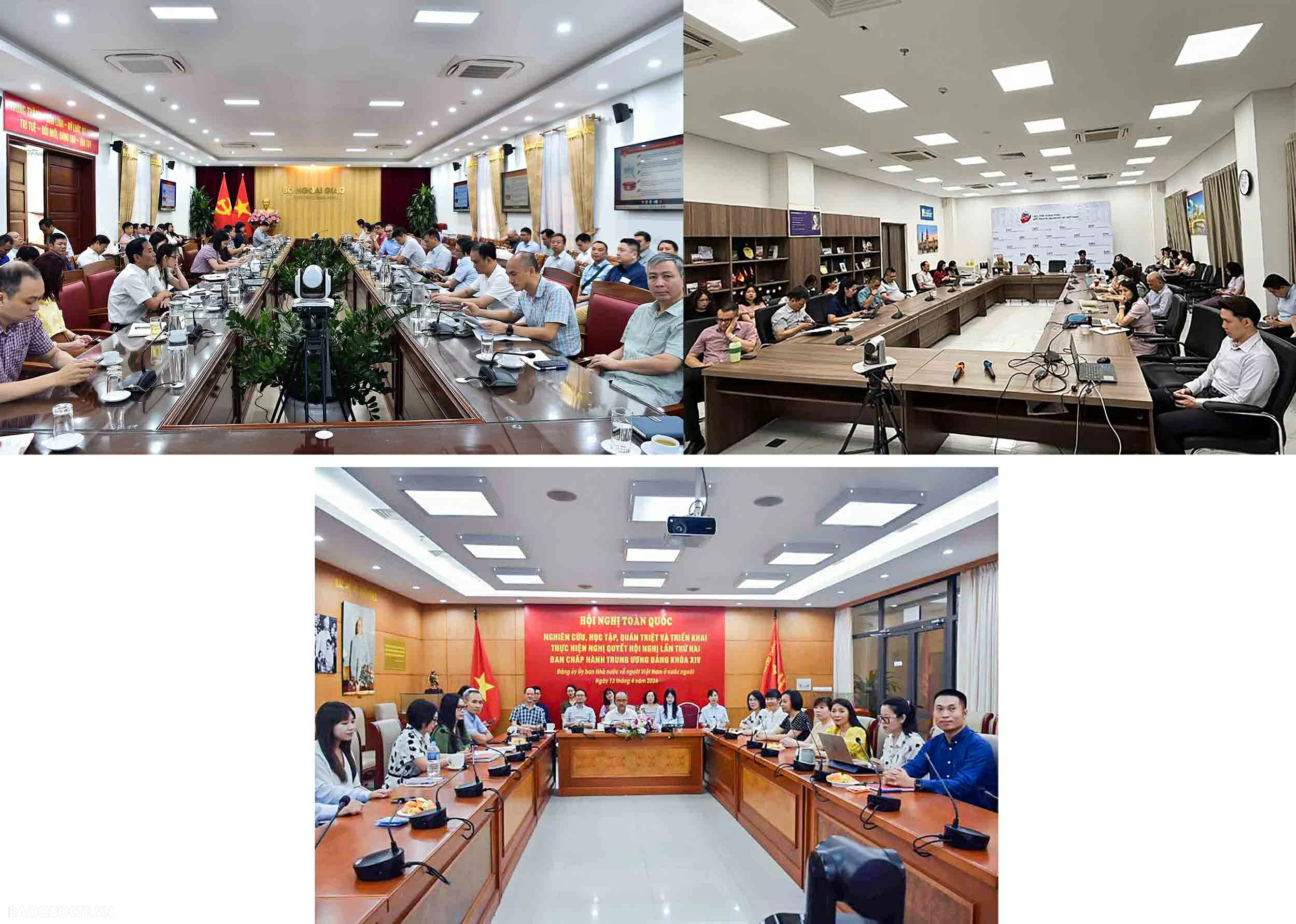 Bộ Ngoại giao tham dự Hội nghị toàn quốc quán triệt và triển khai Nghị quyết Trung ương 2 khóa XIV