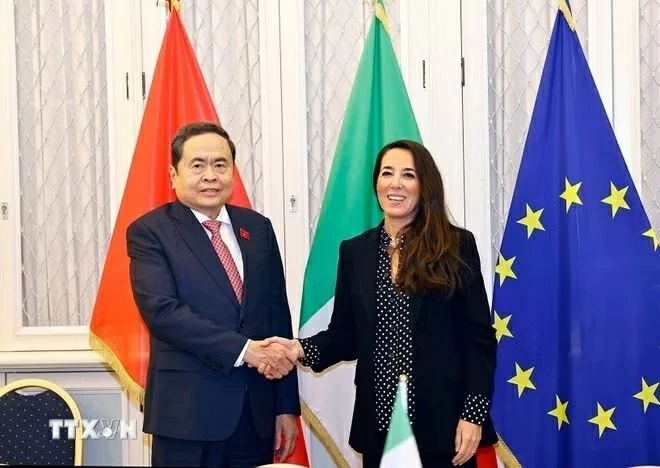 Chủ tịch Quốc hội Trần Thanh Mẫn tiếp Phó Chủ tịch Thượng viện Italy Licia Ronzulli