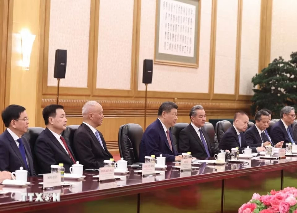 Tổng Bí thư, Chủ tịch nước Tô Lâm hội đàm với Tổng Bí thư, Chủ tịch nước Trung Quốc Tập Cận Bình