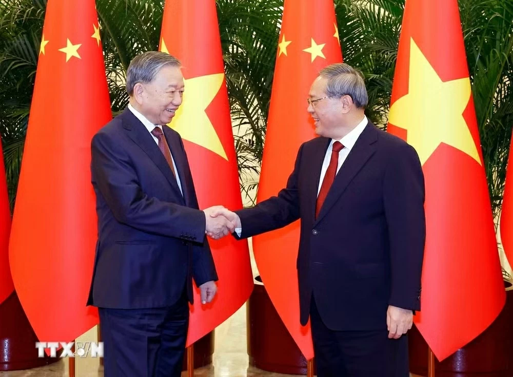 Tổng Bí thư, Chủ tịch nước Tô Lâm hội kiến Thủ tướng Quốc vụ viện Trung Quốc Lý Cường