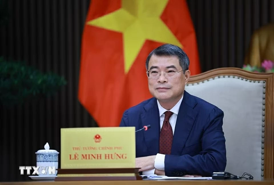 Thủ tướng Lê Minh Hưng điện đàm với Thủ tướng Singapore Lawrence Wong. (Nguồn: TTXVN) Thủ tướng Lê Minh Hưng điện đàm với Thủ tướng Singapore Lawrence Wong. (Nguồn: TTXVN)