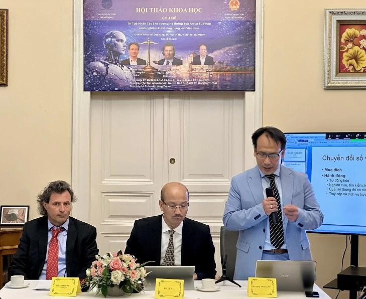 Thúc đẩy hợp tác nghiên cứu, ứng dụng trí tuệ nhân tạo trong lĩnh vực tư pháp