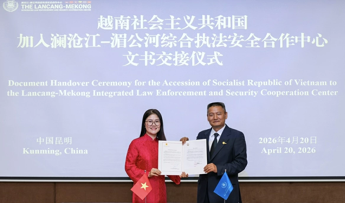 Việt Nam tham gia Trung tâm Hợp tác và Thực thi pháp luật Mekong - Lan Thương Việt Nam tham gia Trung tâm Hợp tác và Thực thi pháp luật Mekong - Lan Thương