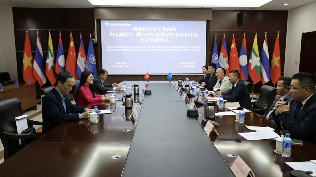 Việt Nam tham gia Trung tâm Hợp tác và Thực thi pháp luật Mekong - Lan Thương Việt Nam tham gia Trung tâm Hợp tác và Thực thi pháp luật Mekong - Lan Thương