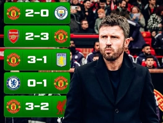 HLV Carrick đi vào lịch sử Man Utd với kỳ tích chưa từng xuất hiện