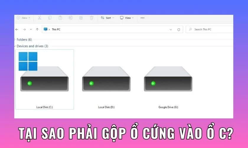 Hướng dẫn cách gộp ổ cứng vào ổ C dễ dàng, hiệu quả.