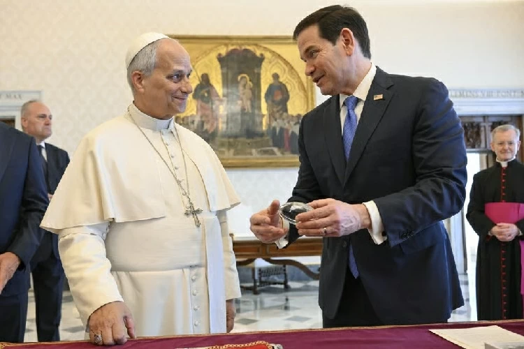 Ngoại trưởng Mỹ hoàn thành sứ mệnh xoa dịu Vatican sau cuộc gặp Giáo hoàng Leo XIV(Vatican Media)