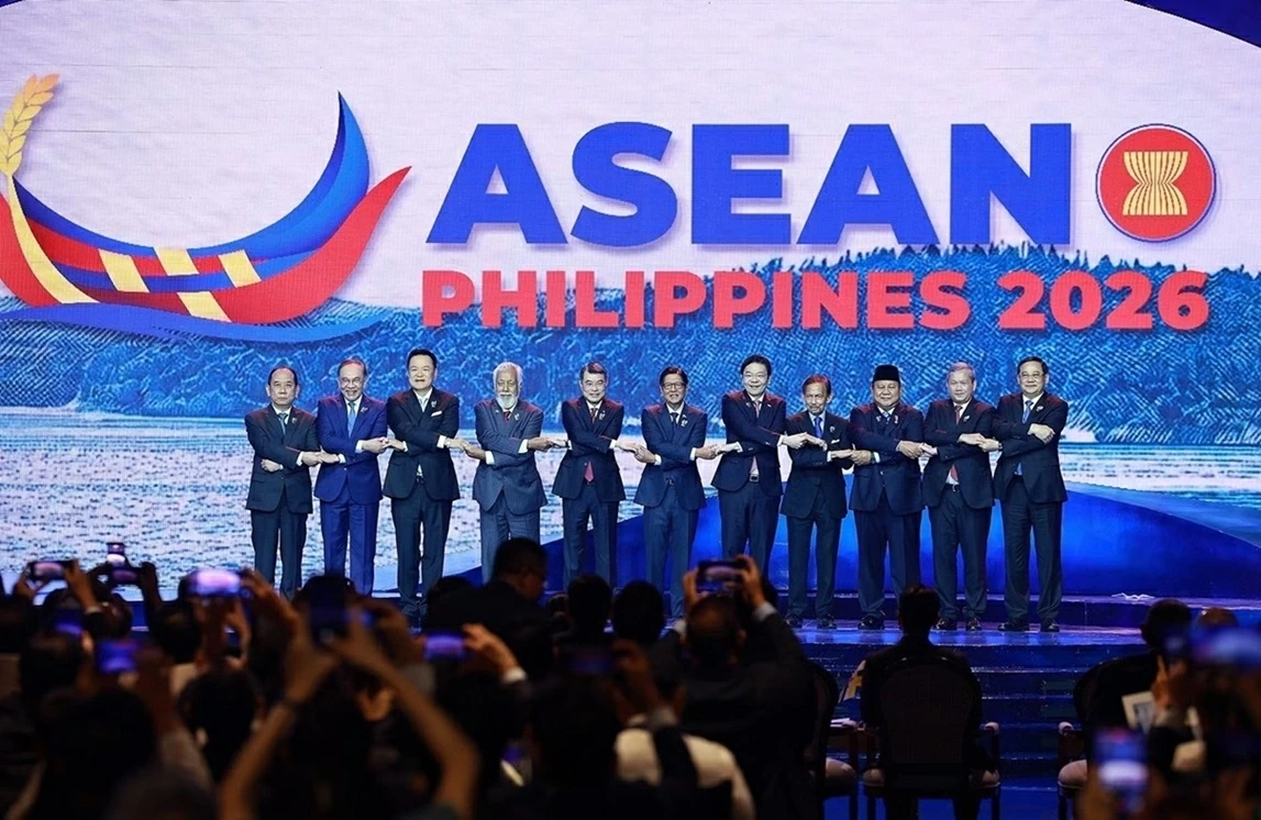 Thủ tướng Lê Minh Hưng cùng Trưởng đoàn các nước ASEAN tham dự phiên khai mạc Hội nghị cấp cao ASEAN lần thứ 48. (Nguồn: TTXVN) Thủ tướng Lê Minh Hưng cùng Trưởng đoàn các nước ASEAN tham dự phiên khai mạc Hội nghị cấp cao ASEAN lần thứ 48. (Nguồn: TTXVN)