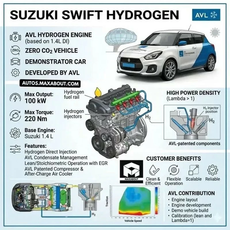Dự án Suzuki Swift hydro vẫn được xem là tín hiệu cho thấy ngành công nghiệp ô tô đang tìm kiếm thêm nhiều giải pháp song song bên cạnh xe điện pin. Dự án Suzuki Swift hydro vẫn được xem là tín hiệu cho thấy ngành công nghiệp ô tô đang tìm kiếm thêm nhiều giải pháp song song bên cạnh xe điện pin.